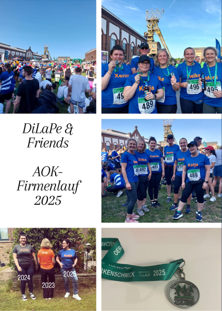 Collage Impressionen vom Firmenlauf
