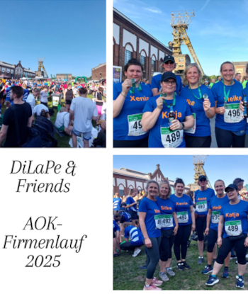 Collage Impressionen vom Firmenlauf